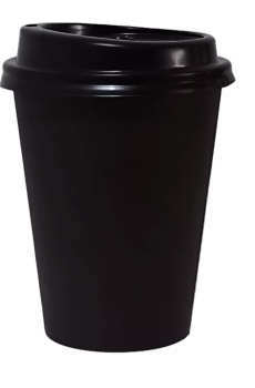 Vasos de Papel Negros 12 Oz – Pack de 1,000 | Ideales para Bebidas Calientes